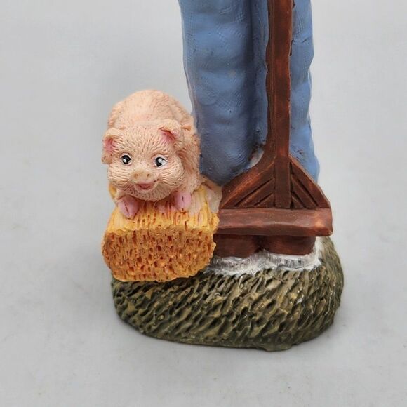 Tall Skinny Pig Resin Figurine 5.75" Farmer Country - Picture 6 of 8